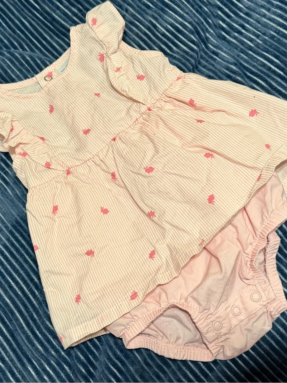 6m Baby Pink Bubble Dress - Bunny